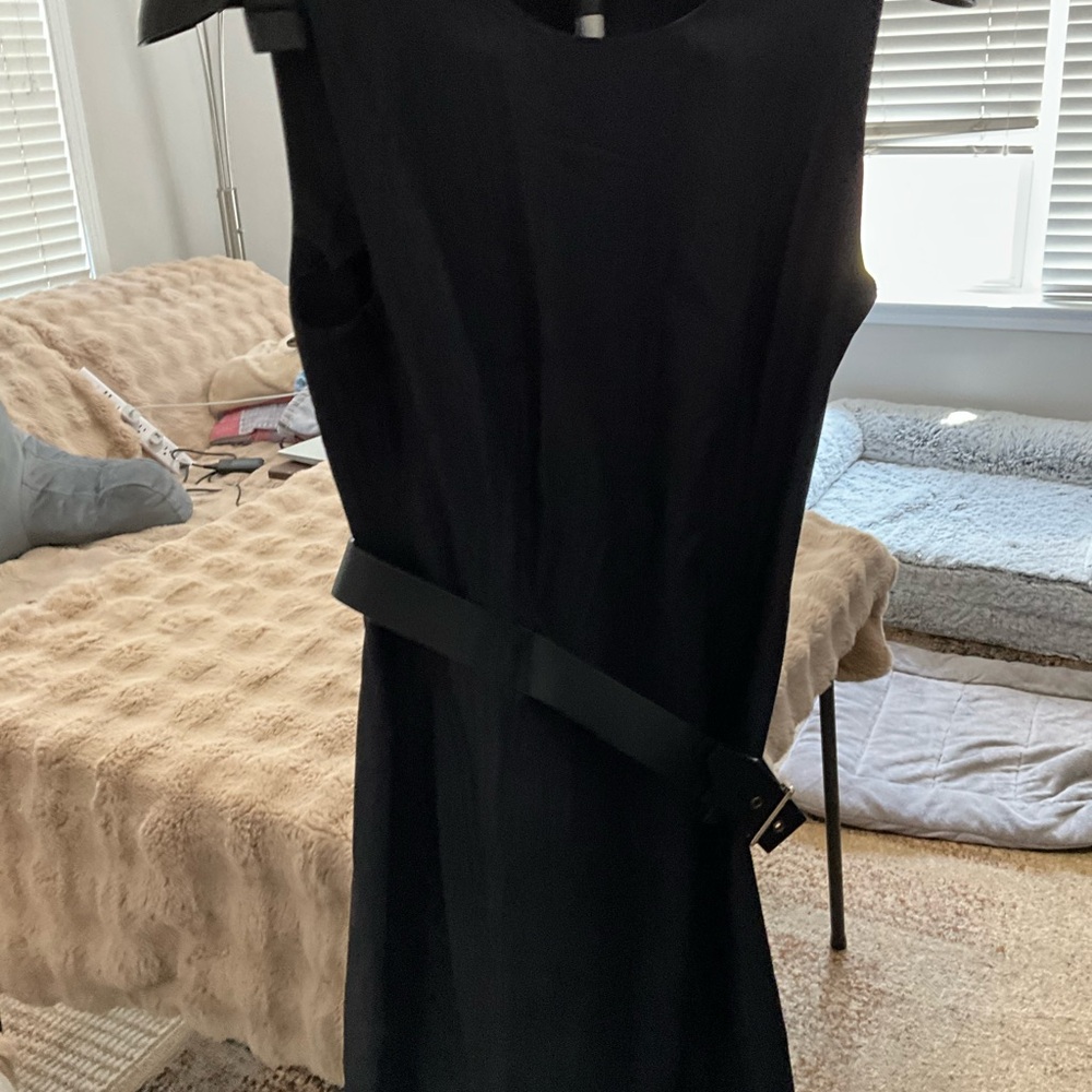 Calvin Klein Black Sheath Midi Dress for Cocktail